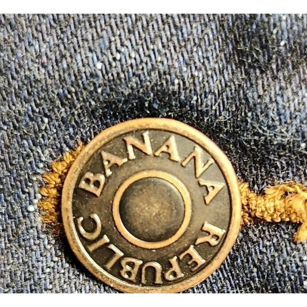 Banana Republic Denim Trucker Jacket Mens S Heritage Cotton Indigo Dark Wash